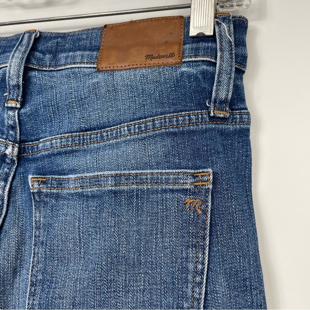 Madewell 10" High Rise Skinny Jeans Cutout Tulip Hem Edition  K5236 Size 25 - Picture 10 of 15